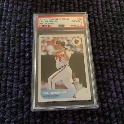2019 TOPPS REFLECTION #38 CAL RIPKEN JR *BASE PSA 10 GEM MINT*  ORIOLES - Image 1 of 2