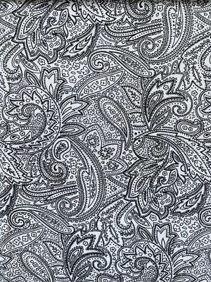 65cm Paisley Black White The Gallery Reflections Choice Fabrics (washed?) - image 1 of 3