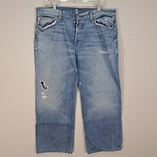 7 For All Mankind Jeans Men's 40 Blue Relaxed Straight Denim Casual Workwear