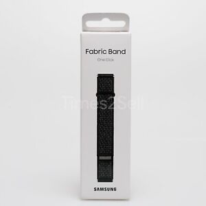 Samsung Original Fabric Band For Galaxy Watch 4, 5 and 6  20mm M/L Black NEW