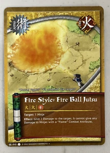 Naruto CCG - Fire Style: Fire Ball Jutsu - #010 - Uncommon - Picture 1 of 2