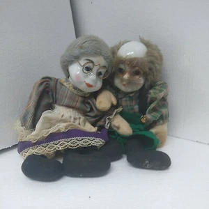 Artmark Grandma & Grandpa 12"  Porcelain Head, Cloth Torso Dolls  - Picture 1 of 6