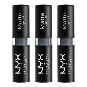 3er-Pack - NYX Professional matt Lippenstift Ultra Dare 40 - graue Farbe neu VERSIEGELT - Bild 1 von 2