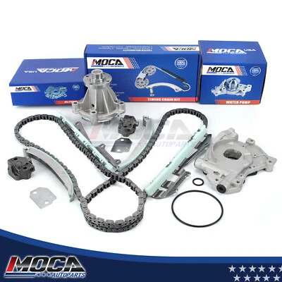 Kit de bomba de aceite de agua de cadena de distribución para 97-02 Ford E150 F150 Expediton Lincoln 4,6 L  Foto 1 de 4