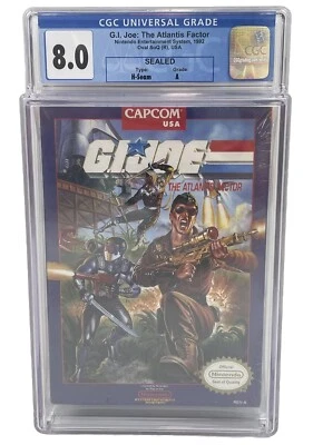 1992 NES G.I. Joe: Atlantis Factor CGC 8.0 NEW Factory Sealed Nintendo WATA VGA - Image 1 of 4