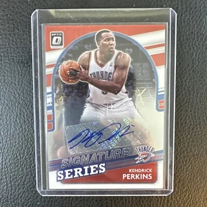 2021-22 Donruss Optic Kendrick Perkins AUTO Card Signature Series Thunder! - Picture 1 of 2
