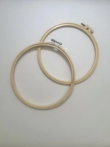 2 Embroidery Hoops 8” - Picture 1 of 2