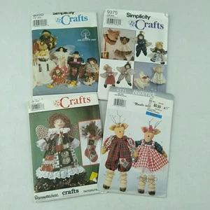 Christmas Sewing Pattern Simplicity 8650 9375 9796 Butterick 4121 Reindeer Angel - Picture 1 of 9