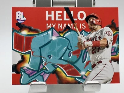 Mike Trout 2023 Topps Big League 💥Hello My Name Is *ROLL CALL* RC-2 Angels WOW - Image 1 of 4