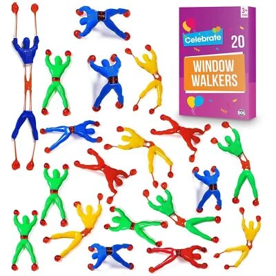 SOL 20 Sticky Window Crawler Men Wall Walker Man Kids Party Bag Fillers Favours Toy