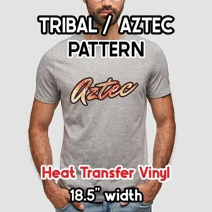 Tribal / Aztec Patterned HTV 18.5" ROLL **FREE SHIPPING** - Bild 1 von 25