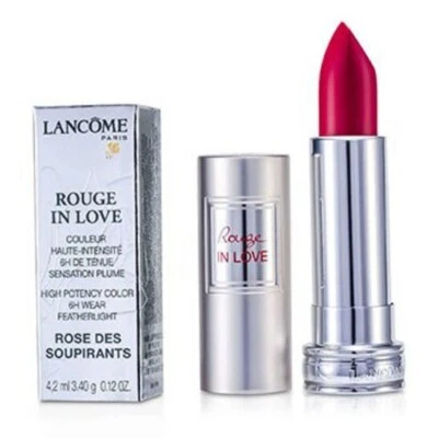 Lancome Rouge In Love High Potency Color Lipstick No. 351B Rose Des Soupirants - Image 1 of 3