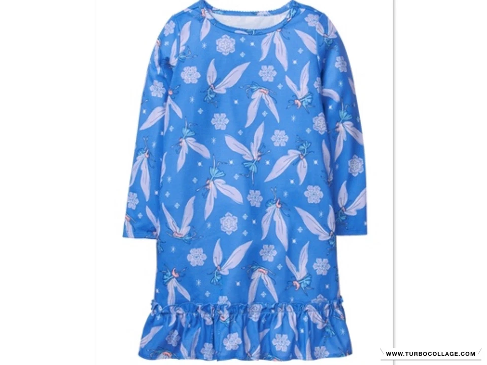 GYMBOREE NEW Tinkerbell Snow Fairy Nightgown Sleepwear  Sizes 4, 5/6, 7/8, 10/12 - Image 1 of 1