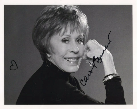 CAROL BURNETT authentic hand signed 8x10 photo         AMAZING POSE Cover