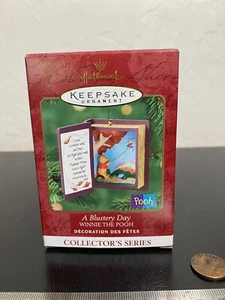 2000 Hallmark Keepsake Ornament Winnie Pooh Collector’s Series #3 Blustery Day - Picture 1 of 6