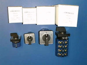 63A Rotary Cam Changeover Switch 2pole 3position 1-0-2 Selector Phase AC control - Picture 1 of 1