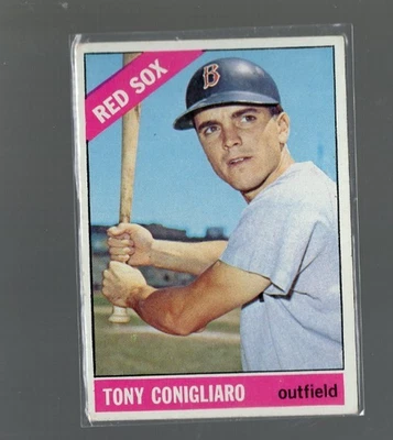 1966 Topps Baseball # 380 Tony Conigliaro Medias Rojas Foto 1 de 2