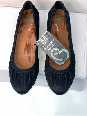 BareTraps Norma Posture+ Cómodo Tacón de Cuña/Deslizable Plano/Azul Oscuro/Zapatos 8.5 Foto 1 de 4