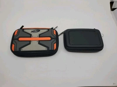 NERF Nintendo DS Naranja Negro Gris Estuche Protector de Viaje Cremallera y Negro Lote 2 Foto 1 de 4