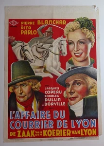 Affaire du courrier de Lyon Dita Parlo affiche cinema originale 60x80 - Imagen 1 de 2
