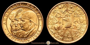 Miguel I 20 LEI (6,54 Grg) 1944 RUMANIA (Km-13). Fr-21; X-M13 UNC- - Picture 1 of 3