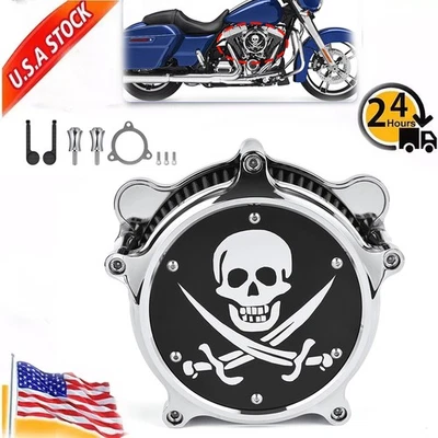 Air Cleaner Intake Filter For Harley Electra Street Road Glide King 2008-2016 US Foto 1 de 4
