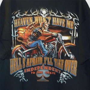 Heaven & Hell Black T-Shirt Sizes M, XL, 2XL - Picture 1 of 6