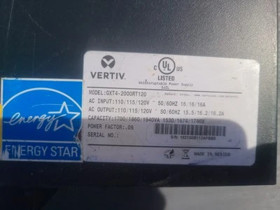 Vertiv Liebert GXT GXT4-2000RT120 UPS Battery Back Up  - Image 1 of 4