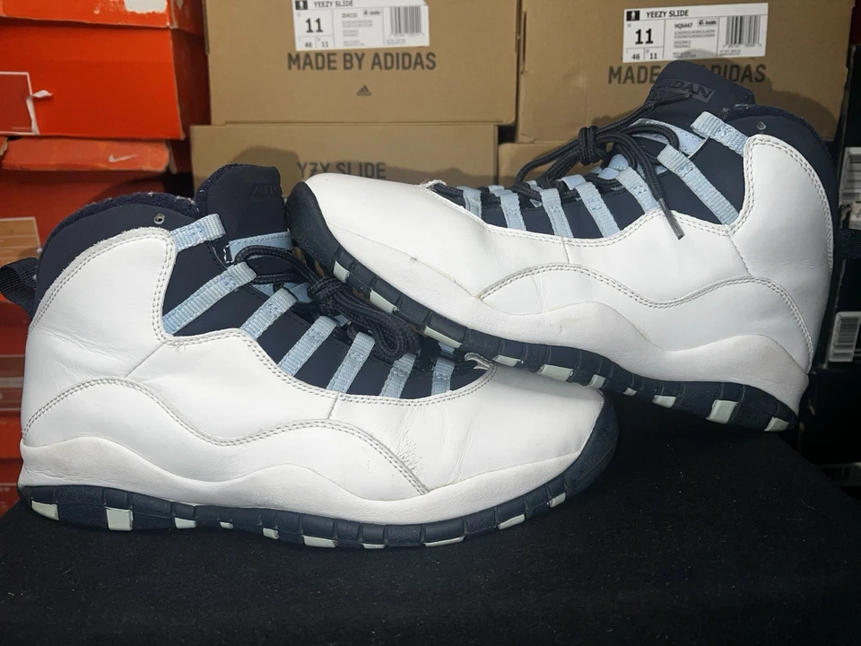 Tamanho 10 - Air Jordan 10 retrô 2005 azul gelo - Imagem 1 de 4