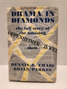 Drama in Diamonds Oppenheimer Jewel Theft 1957 First Edition HCDJ Free Shipping - Picture 1 of 7