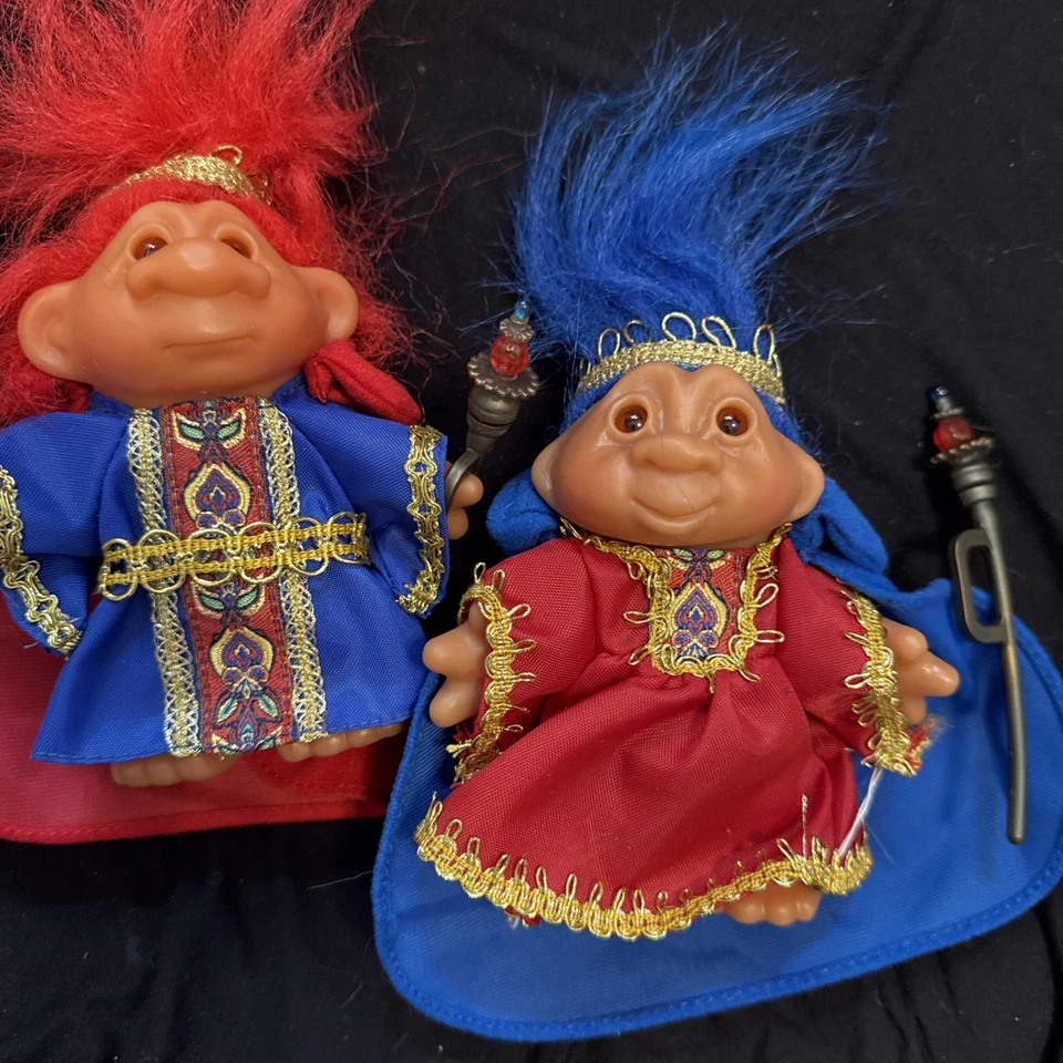 Muñecas y accesorios vintage King Azul Queen Ruby totalmente troll Foto 1 de 4