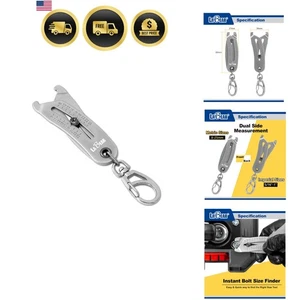Bolt Size Finder Gauge Tool Nut and Bolt Head Size Identifier SAE Metric 5/16-1i - Picture 1 of 9