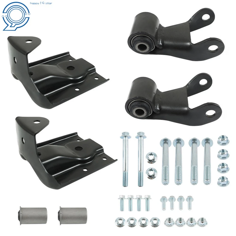 Rearward Leaf Spring Shackle & Bracket Hanger Set Fit for Chevy GMC Pickup Truck - Image 1 of 4