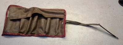 KIT DE HERRAMIENTAS BMW AIRHEAD R75 R80 R90S R100/BOLSA ENROLLABLE MARRÓN/ROJO VINTAGE Foto 1 de 4