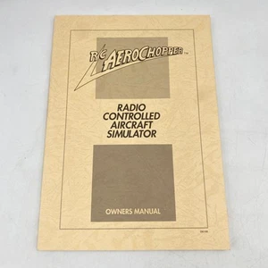 RC Aero Chopper Radio Controlled Aircraft Simulator Owners Manual 1986-1991 - Picture 1 of 8