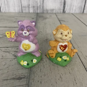Figurine scimmia American Greetings Care Bears cuore luminoso e cuore giocoso - Foto 1 di 12