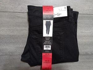 Jessica Simpson Jeans Adult Size 8 Black High Rise Skinny Denim Pants Womens - Picture 1 of 5