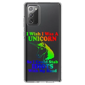 Clear Case für Galaxy Note Wish WasUnicorn So Could Stechen Idioten - Bild 1 von 7