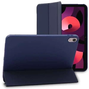 Housse Apple iPad 10.9 (2022) Coque Etui veille auto PU SmartCase, Bleu Foncé - Afbeelding 1 van 5