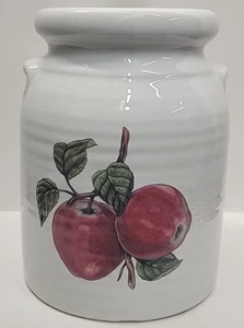 Utensil Storage Apple Crock Ceramic Milk Jug Decor Vase Dried Flower Pottery 7.5 - Picture 1 of 7