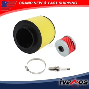 Air Oil Filter & Spark Plug 1995-2004 For Honda Foreman 400 4x4 TRX450S ES FM FE - Picture 1 of 6