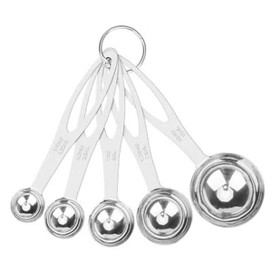 5PCS Stainless Steel Measuring Spoons Set for Cooking Baking, Fits in Spice Jar - Picture 1 of 7