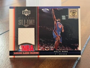 Upper Deck Slam Hardwood Classics Collection Knicks Malik Rose Jersey Patch Card - Picture 1 of 8