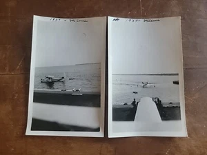 Fotos de 1937 del aeropuerto internacional Pan American Airways Miami FL y Sikorsky S-43 - Imagen 1 de 5