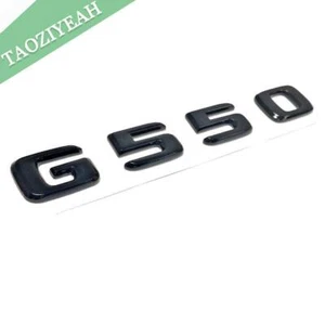 New For G 550 G550 Letter Number Rear Trunk Emblem Badge Nameplate Gloss Black - Picture 1 of 3