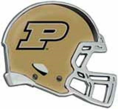 Purdue Boilermakers Metal Helmet Auto Emblem [NEW] NCAA Car Decal Truck Chrome Cover