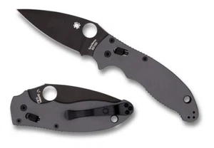 SPYDERCO Manix 2 Numbered, Gray G-10 Handles Black 52100 Steel C101GPBGY521002 - Picture 1 of 1
