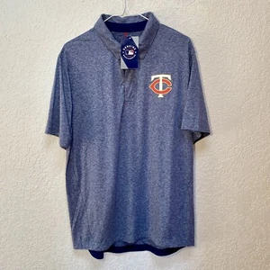 Minnesota Twins Polo Men’s Large Grayish Blue MLB Baseball Short Sleeve Shirt - Picture 1 of 10