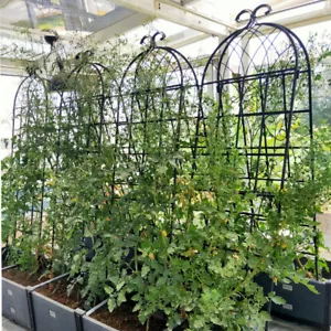 2 Pack Metal Garden Trellis Rustproof Trellis for Climbing Plants Outdoor Flower - Picture 1 of 6
