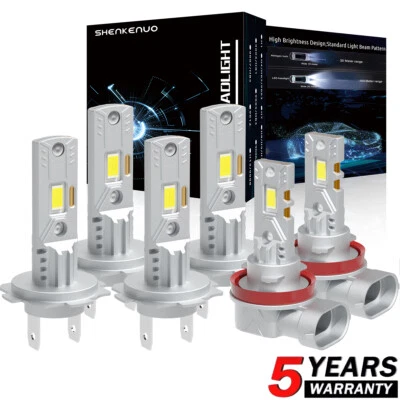 Para Mercedes Benz GL350 GLK350 2010 2011-2012 6x LED Alto Bajo + Bombillas Antiniebla Foto 1 de 4